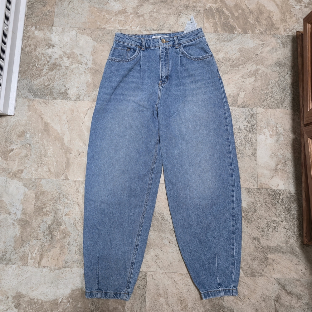 Zara Light Blue Flare & Wide Leg Jeans